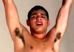 Tied up boy gets played with sex toys and fingers