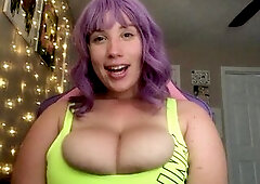 Bouncing Boobs Out Of Sports Brassiere