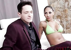 Kona Jade Rides Toby Ryan's Large Schlong After Giving Him A Rimjob!