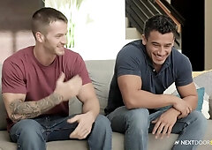 Quentin Gainz Tops Impressively Macho First-ever Timer!