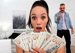 Beauty ebony model Alexis Tae screwed like a cheap hooker