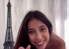 Teen gives me a oral sex during the time that her boyfriend goes to one more room (dialogues in Italian)