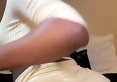 Hot ebony shemale showing her delicious black hole