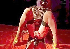 Amateur tranny, anal toy