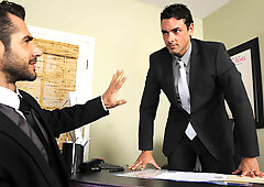 Suited studs fuck a lot in mutual office perversions