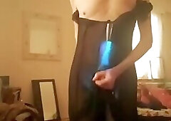 crossdressing and wanking