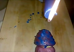 Cock head VS Candle Wax