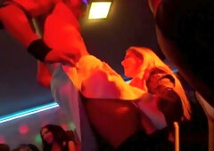 Wicked nymphos get absolutely crazy and nude at hardcore party