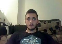 Serbian Handsome Shy Boy Shows His Nice Cock On Cam