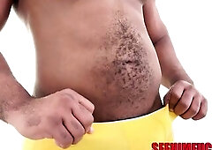 Tiny Aubrey Worships D Frank’s Feet And Takes His Thick Load!