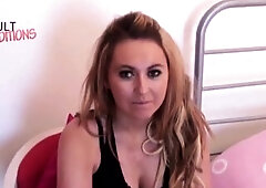 Posh London office hotty makes a one off pornstar try-out and makes an astonishing impression with the editors in her 1st voyage stripped, sex-toy cli