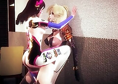 [OVERWATCH] Futanari Compassion permeates D.Va's butt (CG PORN 60 FPS)