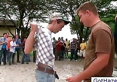 Outdoor hazing games