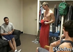 Watch this kinky dude take a hard anal pounding and enjoy it like a champ