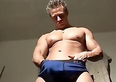 Dean Coxx Washing a Car Stripping Down to His Briefs and then Jacking Off and Cumming