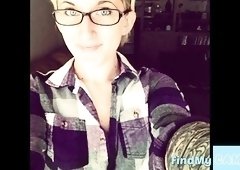 Exposing This Short Haired Hoe