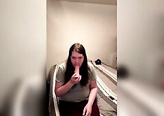 I suck on my sex tool