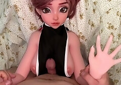 Tiny cock cum, tiny dick cum, sex doll cum