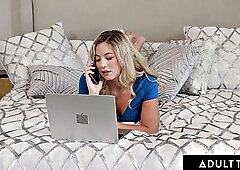 Teasing River Lynn Lures Her New Step-Cousin Into Mutual Masturbation During Outdoor Voyeur Caught Session