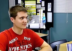 Teacher wants that twink cock inside him