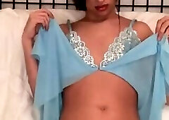 Big balls cums through underwear