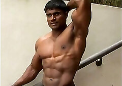 Krishna Murthy Flexing and Posing