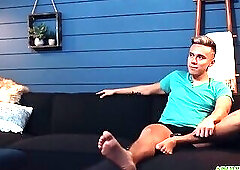 Holy fuck! Daddy is shocked as he wakes up from his son sucking his cock!