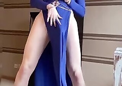 blue dress