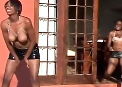 Hot Black Ebony Cheerleaders