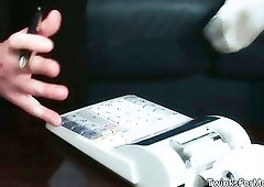 Horny gay guys on a couch