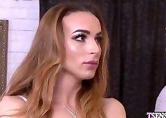 Latina shemale anal fucked by a cheating boyfriend