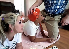 Misty And Shanice Luv Gamer Girls Ignore Step dad 1080p