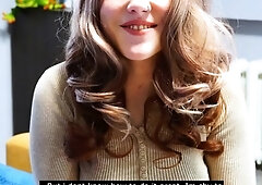 Brunette hookup amateur blowjob and dirtytalk sexdate