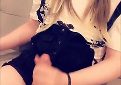 Trap cumming then eats the cum