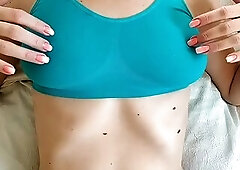 Teen wife solo plays with nipps throughout sport topic