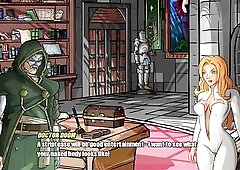 Ms Bowen disrobes for her dominant - doomination gameplay part 1