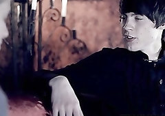 Twinks cock sucking before analrailing