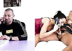 Italian pair raunchy adventure with shemale Jhoany. Full movie scene on my Red page.