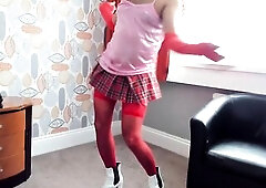 latin chick sissy barbie angel dancing