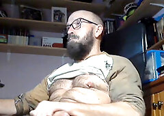 Solo handjob and self-pleasure session