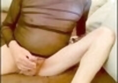 Jerk of, mature sissy, mature