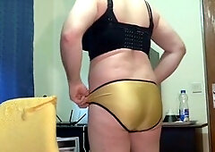 Obese, indoor, beachwear