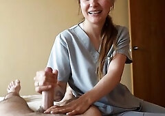 The Physiotherapist Gives Me a Cheerful Ending Massage for an Added Bonus
