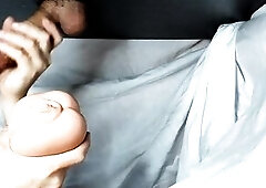 Milking table. Torturing a recent client with an artificial cunt