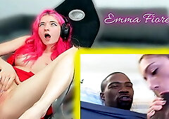 Tiktoker Reacciona a Porno Interracial