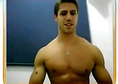 Brazilian Model Jonas Sulzbach masturbating