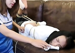 Hot amateur Asian GF toys sucks and fucks