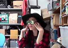 Enticing sexy shop lifter chick Audrey Royal gets her tight pussy fucked by a undercover LP officer