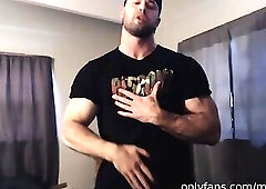 Straight Alpha Hairy Bodybuilder Muscle Worship (1/4)
