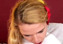Sexy Little Blonde Teen Cutie: Horny Teen